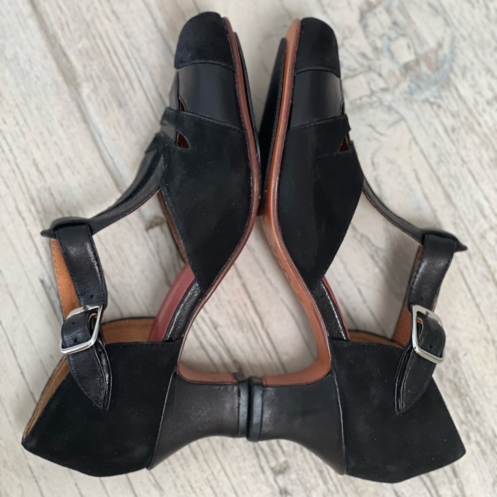 RE-MIX Classic Vintage Footwear Tribeca Black Heels shoes size 5.5 - Picture 8 of 13